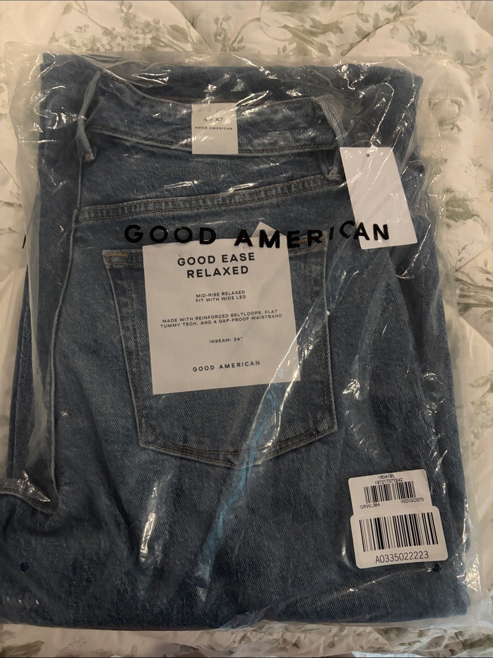 Good American Women Relaxed Jeans - Light Blue Denim
